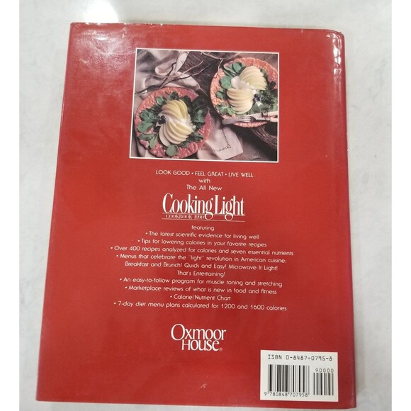 Vintage Cooking Light hardcover book cookbook first Printing 1989 - Picture 2 of 11